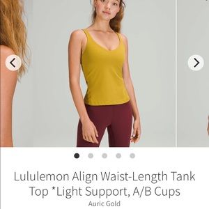 Align waist length tank